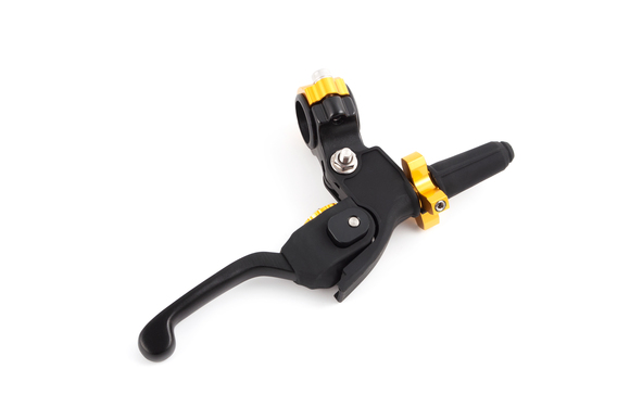 Рычаг сцепления в сборе с кронштейном регулируемый, складной 360град. IGP черный pitbikemarket.ru