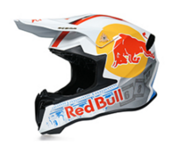 Шлем кроссовый 198 "Red Bull" White XXL pitbikemarket.ru
